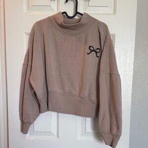 Wild Fable Taupe Mock Turtleneck Sweater